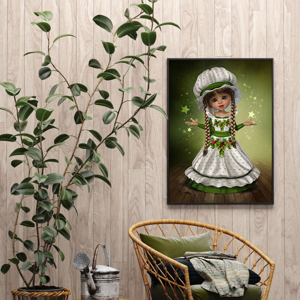 Big Eye Doll - Full Round Drill Diamond Painting 50*60CM