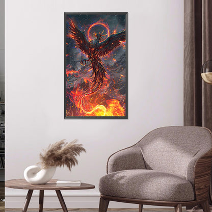 Fire Phoenix - Full Round Drill Diamond Painting 40*70CM