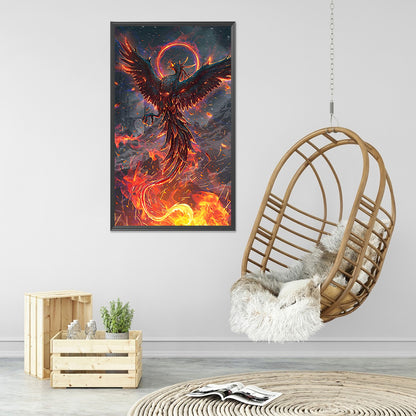 Fire Phoenix - Full Round Drill Diamond Painting 40*70CM
