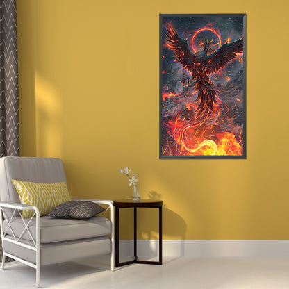 Fire Phoenix - Full Round Drill Diamond Painting 40*70CM