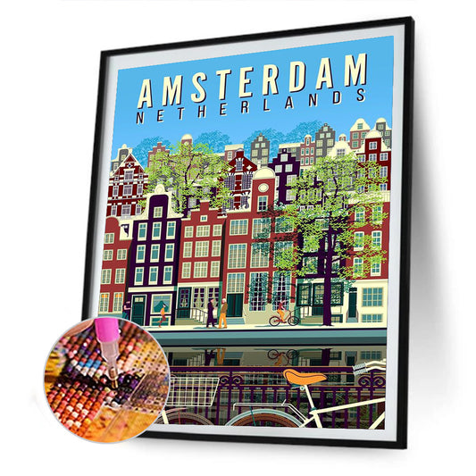 Amsterdam - Full Round Drill Diamond Painting 30*40CM