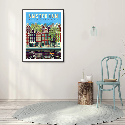 Amsterdam - Full Round Drill Diamond Painting 30*40CM