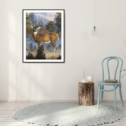 Deer - Full Round Drill Diamond Painting 30*40CM