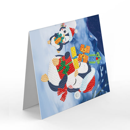 8pcs DIY Diamond Painting Greeting Cards Mosaic Thanks Birthday Postcards