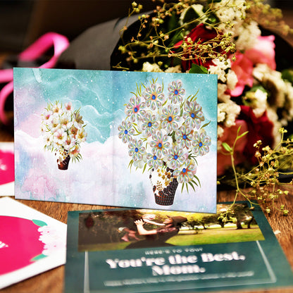 8pcs DIY Diamond Painting Greeting Cards Mosaic Thanks Birthday Postcards