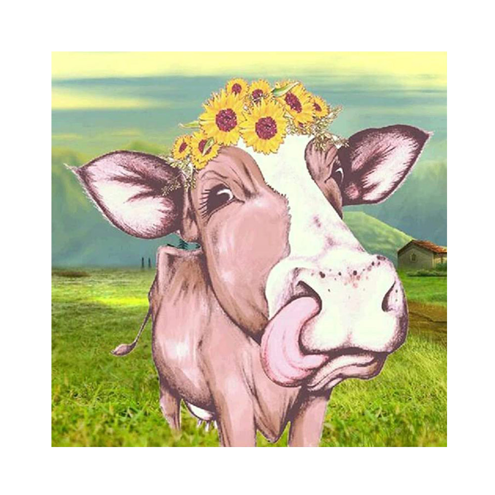 Cattle - Full Round Drill Diamond Painting 30*30CM