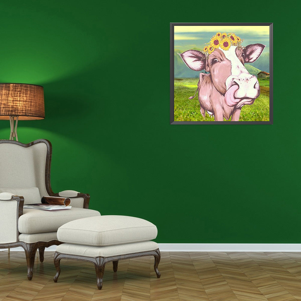 Cattle - Full Round Drill Diamond Painting 30*30CM