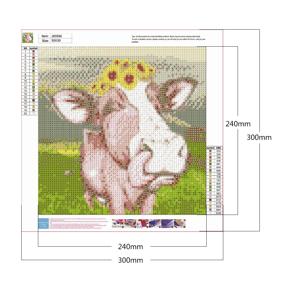 Cattle - Full Round Drill Diamond Painting 30*30CM