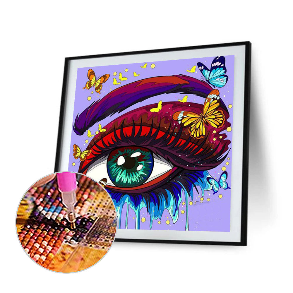 Bright Eye Makeup - Full Round Drill Diamond Painting 30*30CM