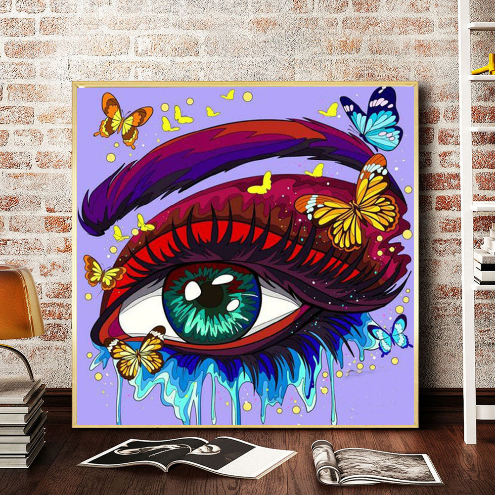 Bright Eye Makeup - Full Round Drill Diamond Painting 30*30CM