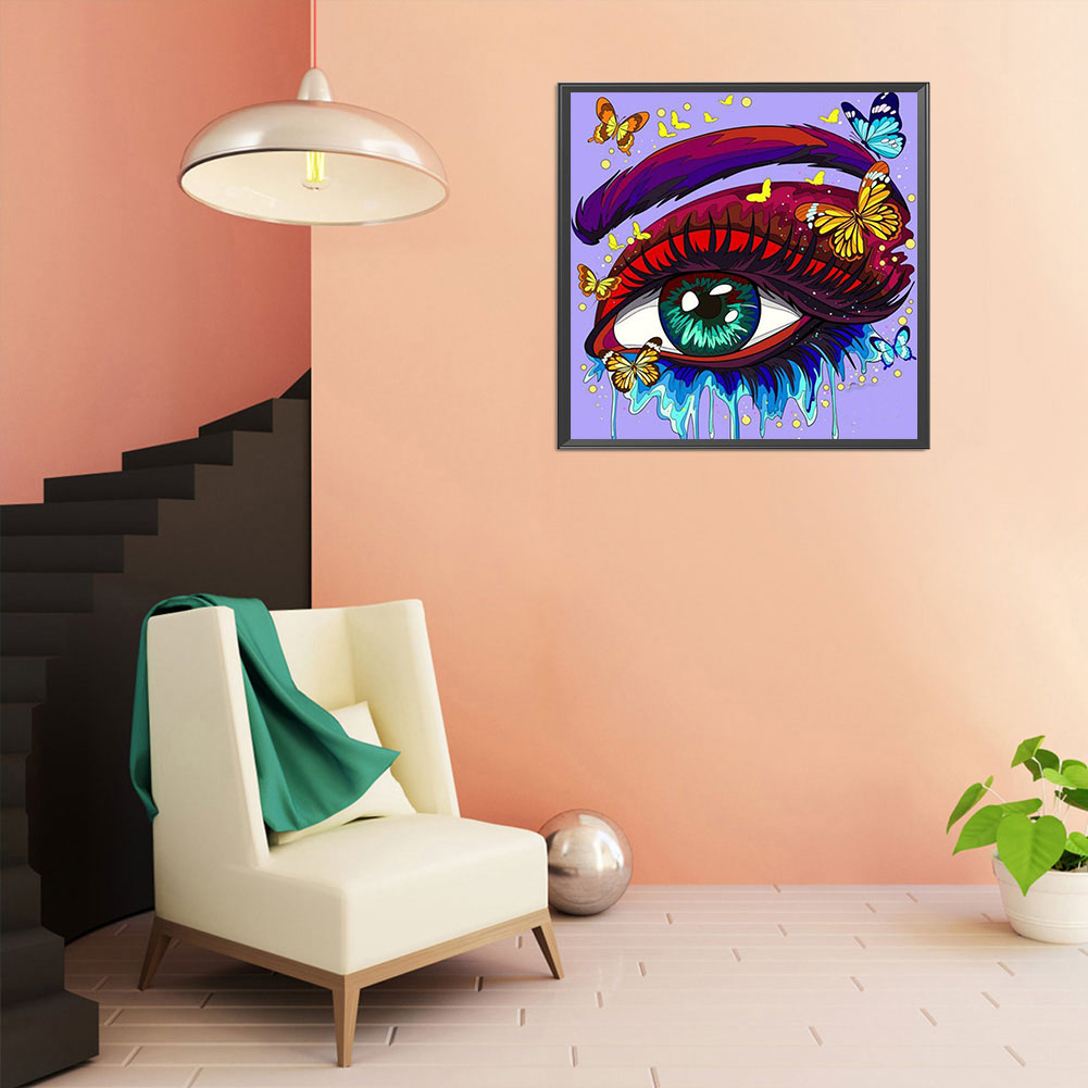 Bright Eye Makeup - Full Round Drill Diamond Painting 30*30CM