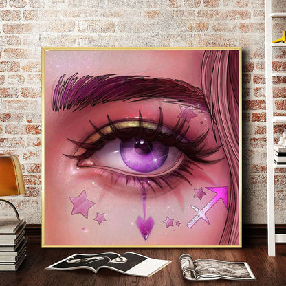 Bright Eye Makeup - Full Round Drill Diamond Painting 30*30CM