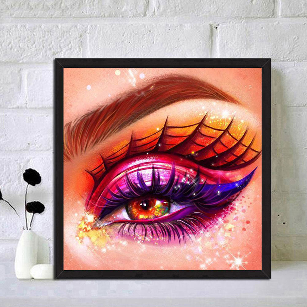Bright Eye Makeup - Full Round Drill Diamond Painting 30*30CM