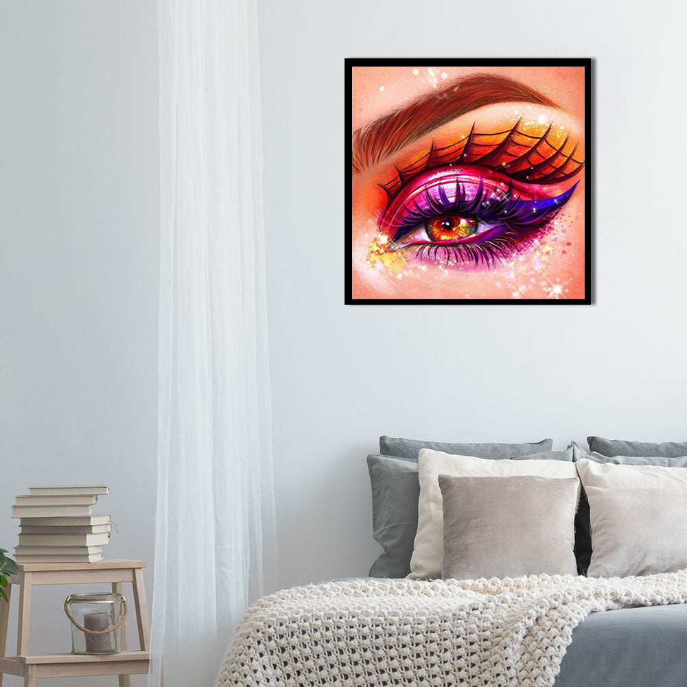 Bright Eye Makeup - Full Round Drill Diamond Painting 30*30CM