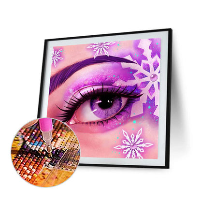 Bright Eye Makeup - Full Round Drill Diamond Painting 30*30CM
