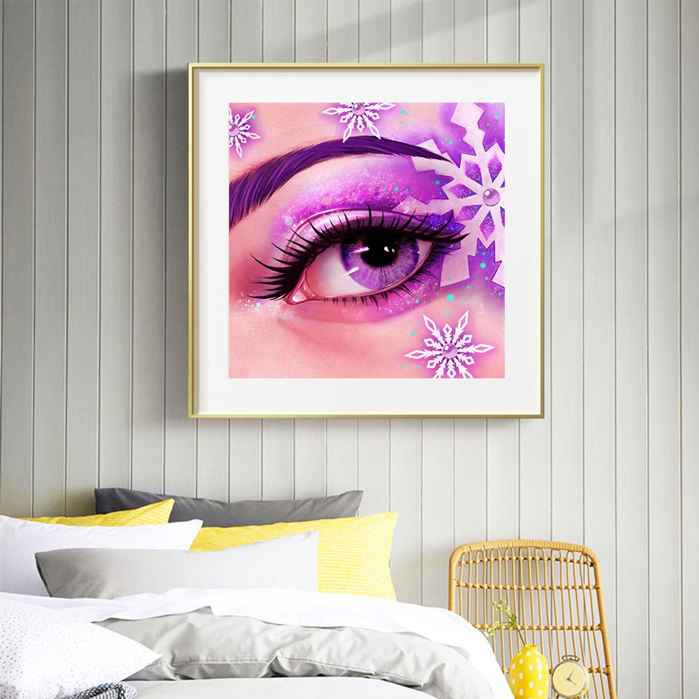 Bright Eye Makeup - Full Round Drill Diamond Painting 30*30CM