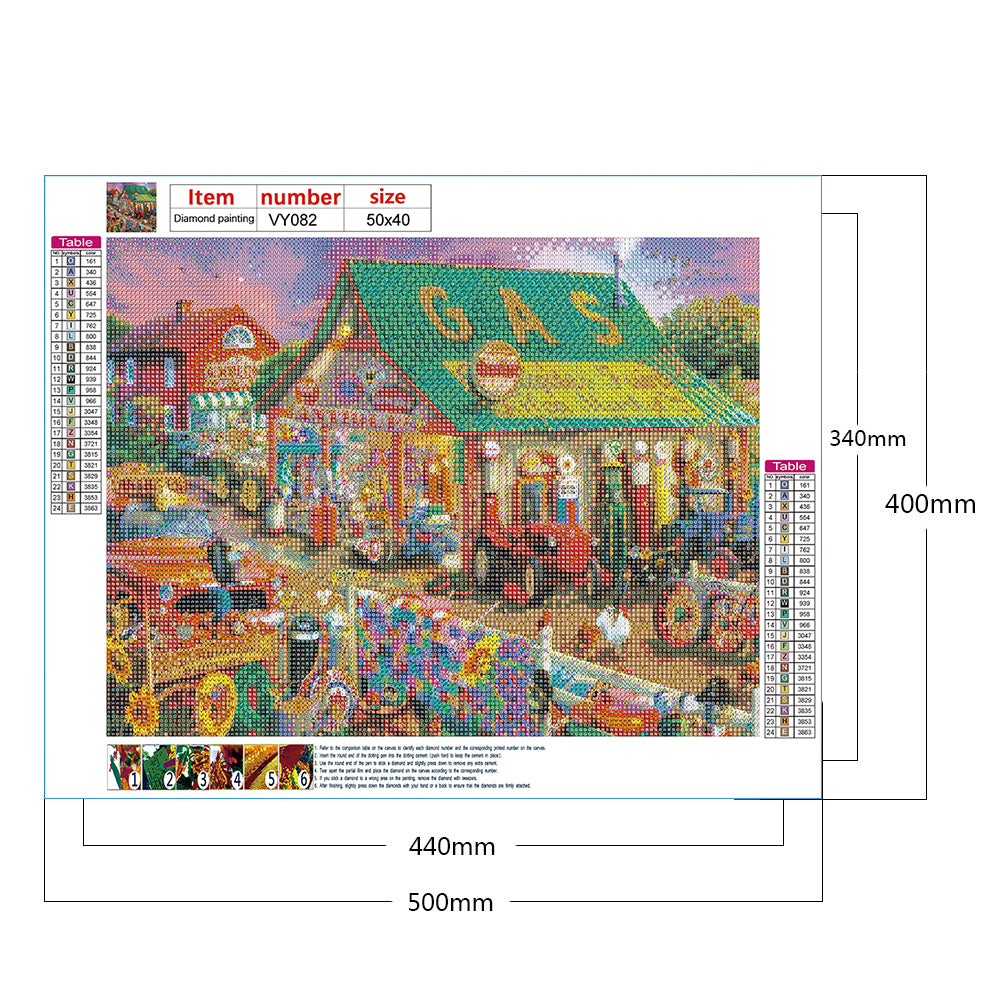 Shop Market - Full Round Drill Diamond Painting 50*40CM