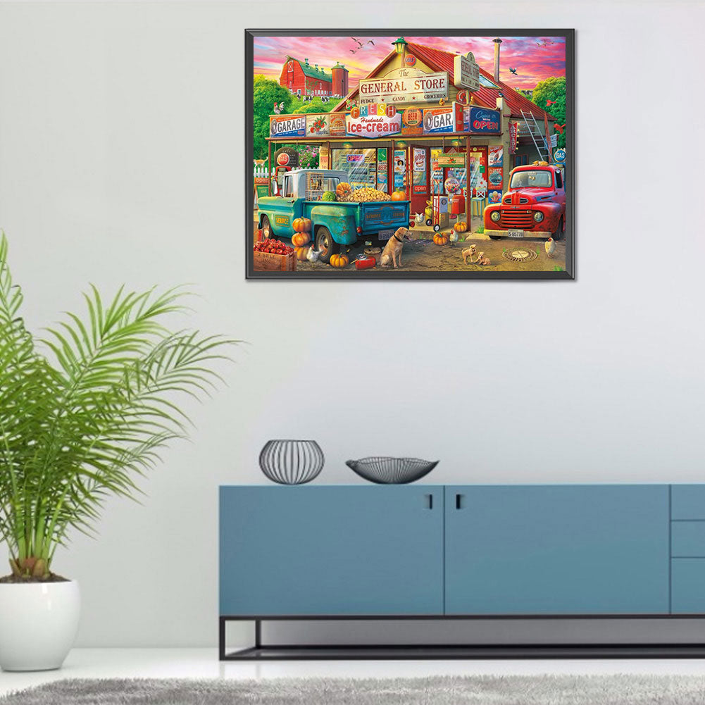 Shop Market - Full Round Drill Diamond Painting 50*40CM