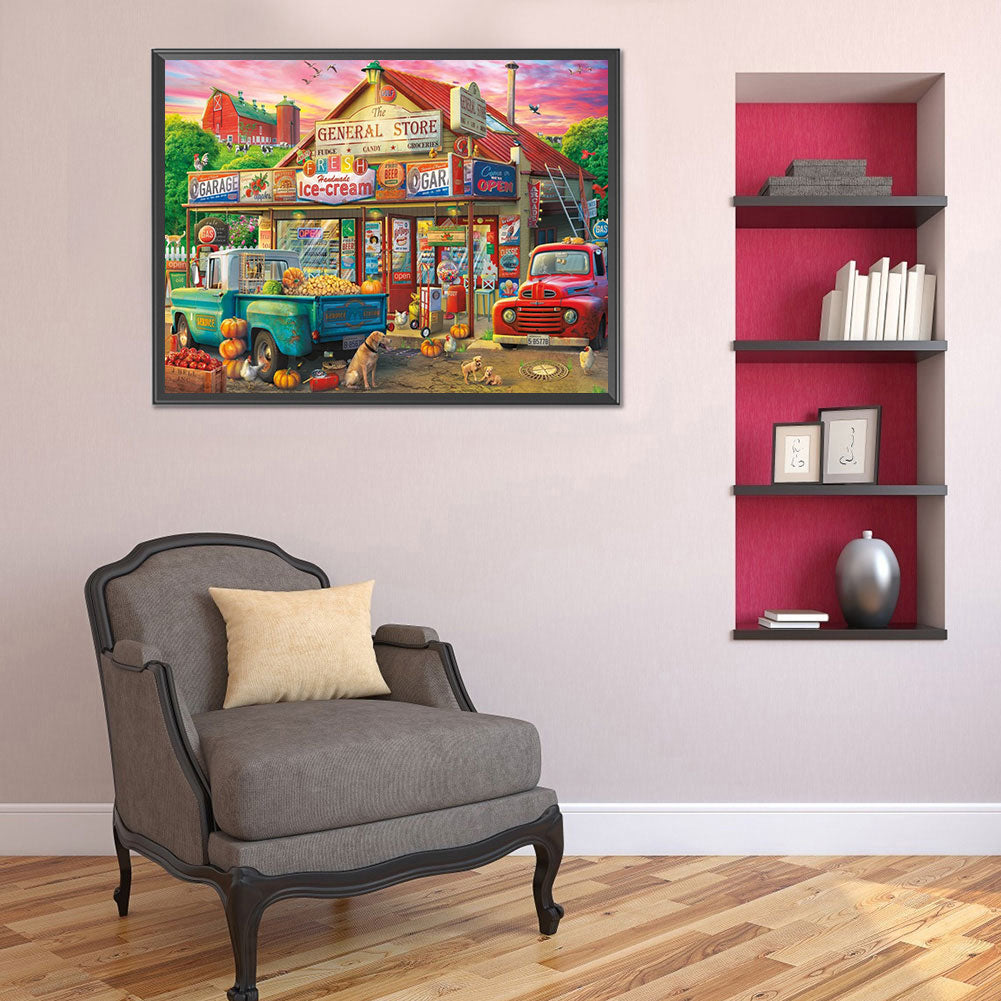 Shop Market - Full Round Drill Diamond Painting 50*40CM