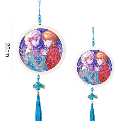 Children Crystal Diamond Painting DIY Mosaic Hanging Picture with Tassels