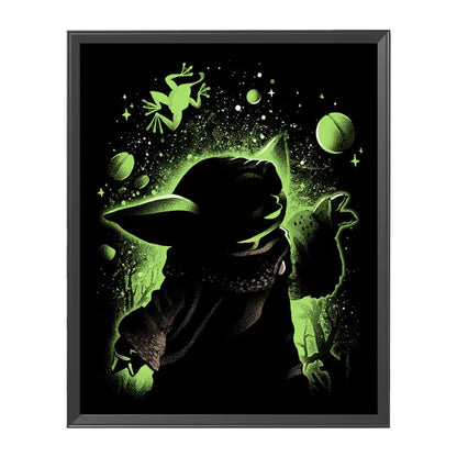 Silhouette - Yoda - 11CT Stamped Cross Stitch 40*50CM