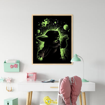 Silhouette - Yoda - 11CT Stamped Cross Stitch 40*50CM