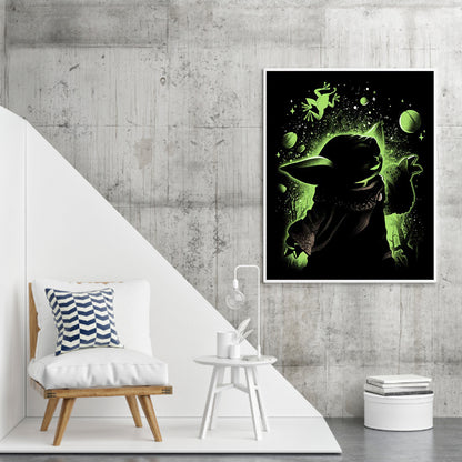 Silhouette - Yoda - 11CT Stamped Cross Stitch 40*50CM