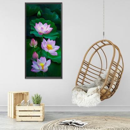 Lotus - Full Square Drill Diamond Painting 40*80CM