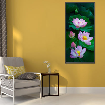 Lotus - Full Square Drill Diamond Painting 40*80CM