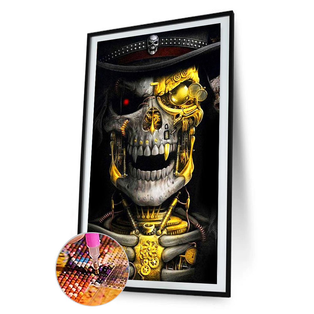 Skull - Full Round Drill Diamond Painting 40*70CM