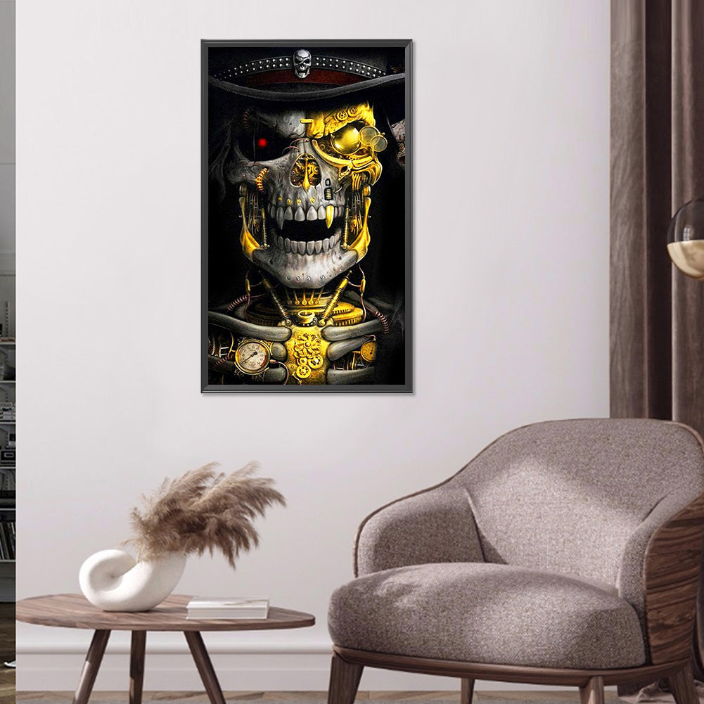 Skull - Full Round Drill Diamond Painting 40*70CM