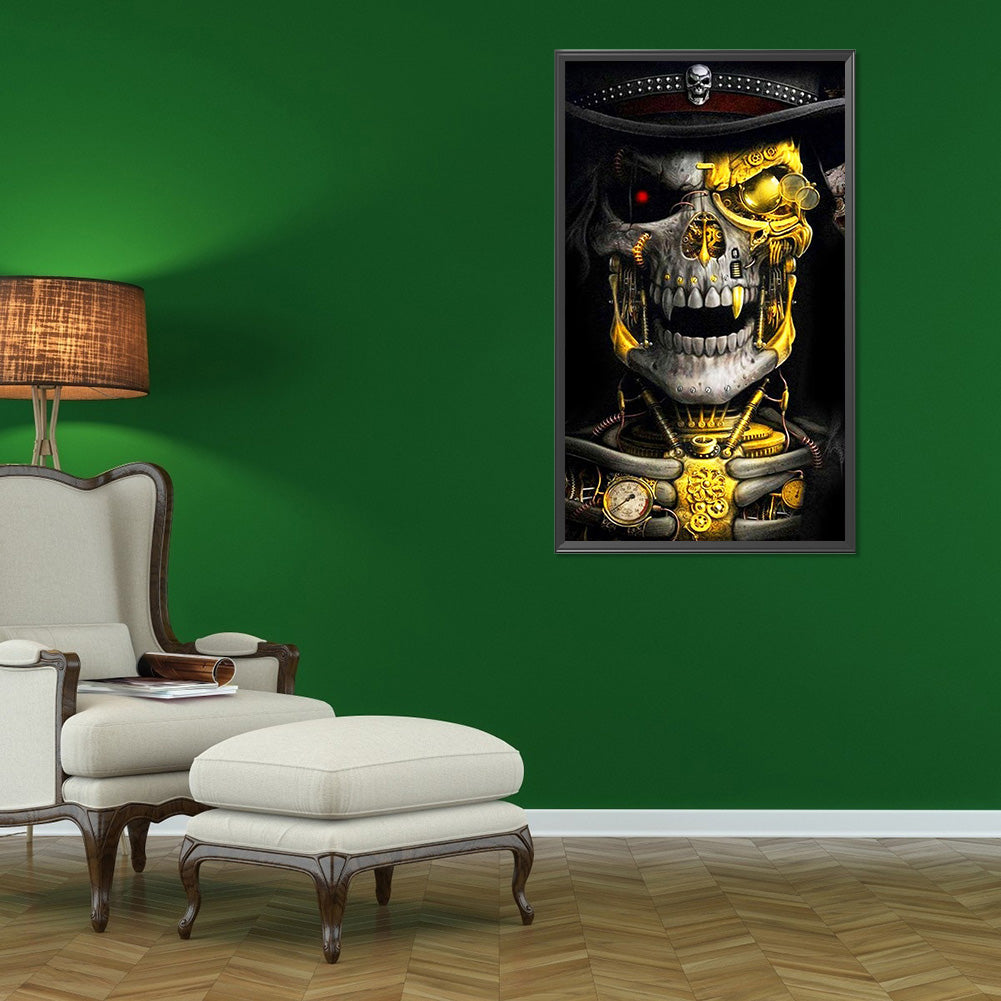 Skull - Full Round Drill Diamond Painting 40*70CM