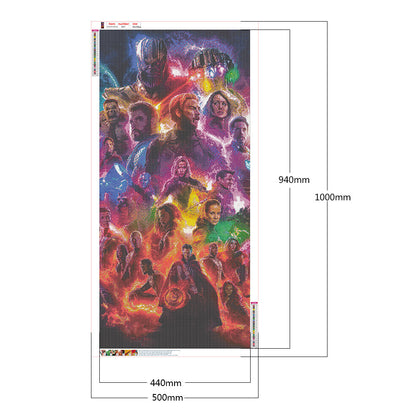 The Avengers - Full Round Drill Diamond Painting 50*100CM