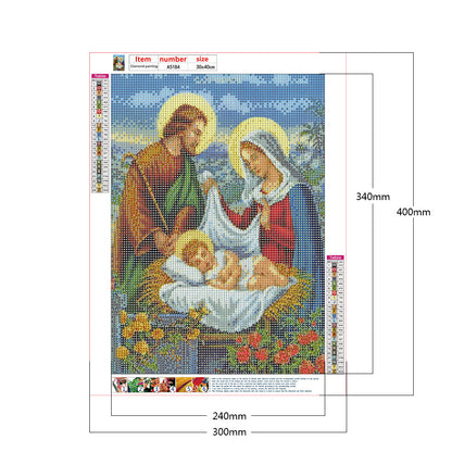 Religious Figures - Full Round Drill Diamond Painting 30*40CM