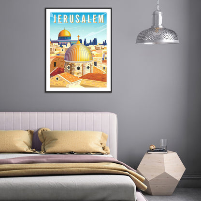 City - Full Round Drill Diamond Painting 30*40CM