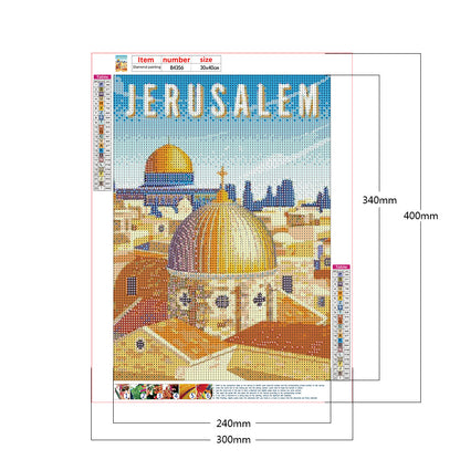 City - Full Round Drill Diamond Painting 30*40CM