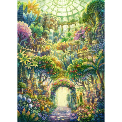 Garden In The Sea - 11CT Stamped Cross Stitch 40*56CM