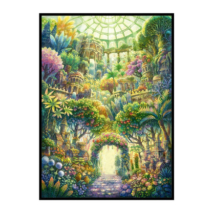 Garden In The Sea - 11CT Stamped Cross Stitch 40*56CM