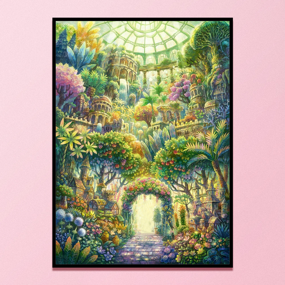 Garden In The Sea - 11CT Stamped Cross Stitch 40*56CM