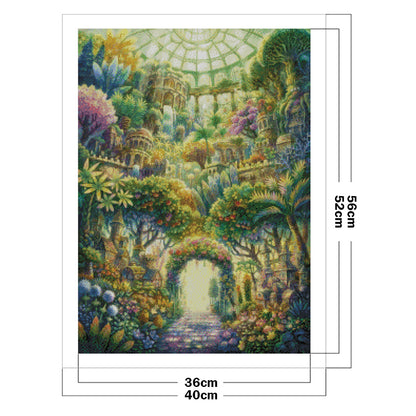 Garden In The Sea - 11CT Stamped Cross Stitch 40*56CM