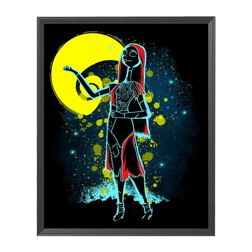 Silhouette - Halloween Skeleton - 11CT Stamped Cross Stitch 40*50CM