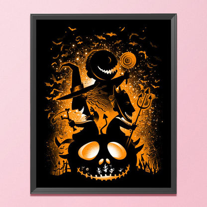 Silhouette - Halloween Skull - 11CT Stamped Cross Stitch 40*50CM