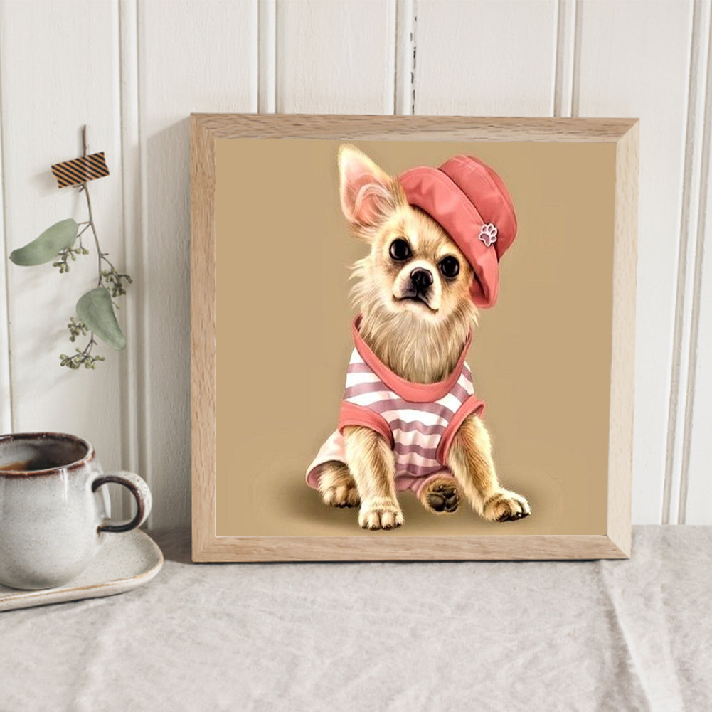 Dog - Full Round Drill Diamond Painting 30*30CM
