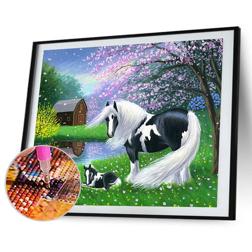 Horse - Full Round Drill Diamond Painting 40*30CM