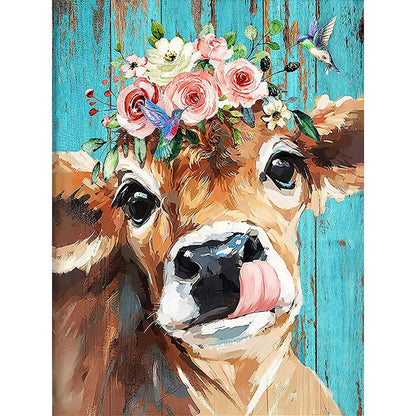 Cattle - Full Round Drill Diamond Painting 30*40CM