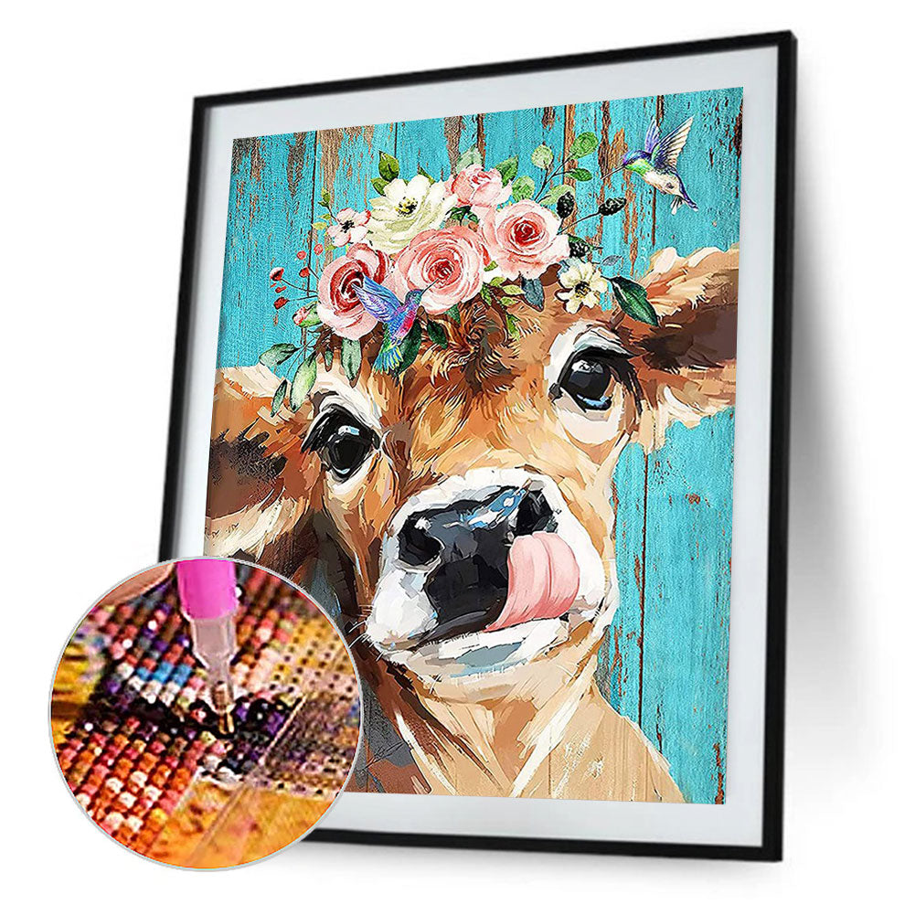 Cattle - Full Round Drill Diamond Painting 30*40CM