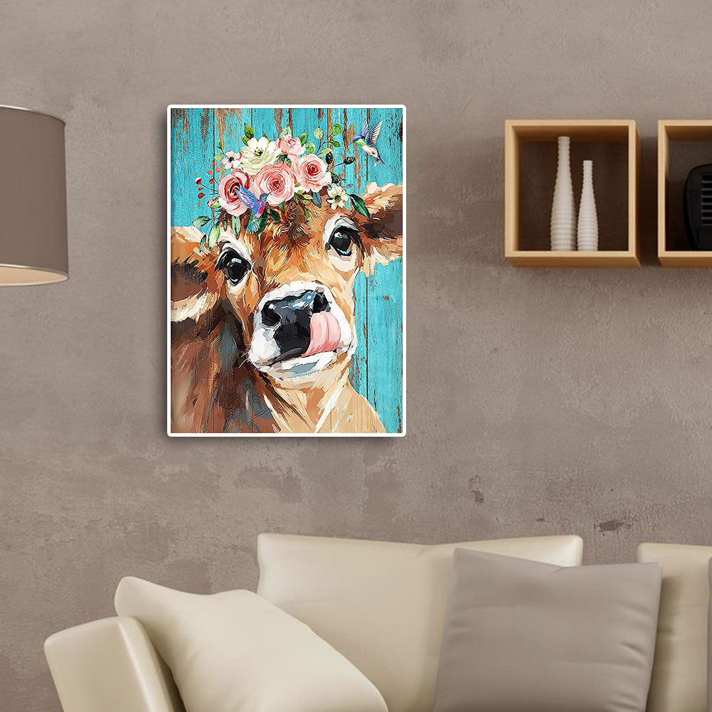 Cattle - Full Round Drill Diamond Painting 30*40CM