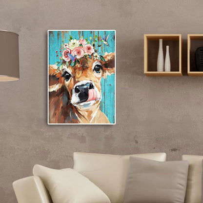 Cattle - Full Round Drill Diamond Painting 30*40CM
