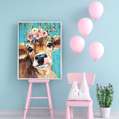 Cattle - Full Round Drill Diamond Painting 30*40CM