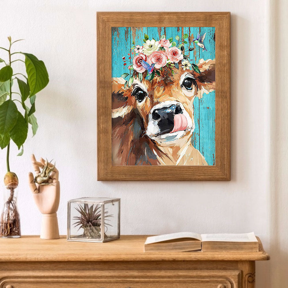 Cattle - Full Round Drill Diamond Painting 30*40CM